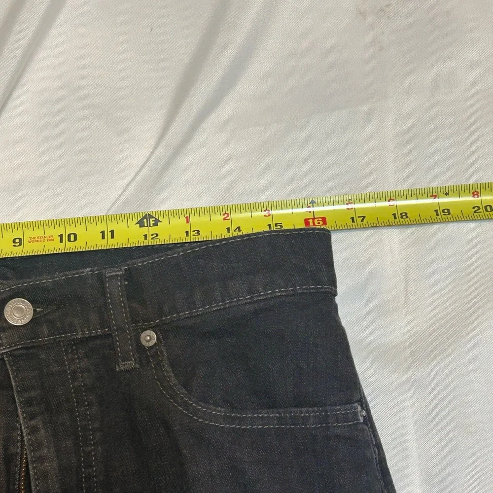 Levi's Men's Dark Black Straight Jeans